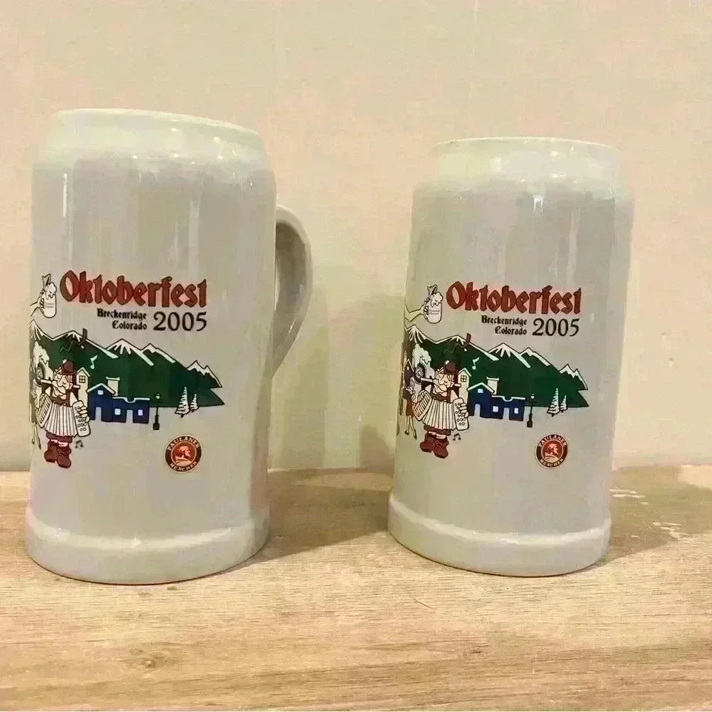 Rastal Stoneware Oktoberfest Breckenridge Colorado 2005 Stein Paulaner Mugs